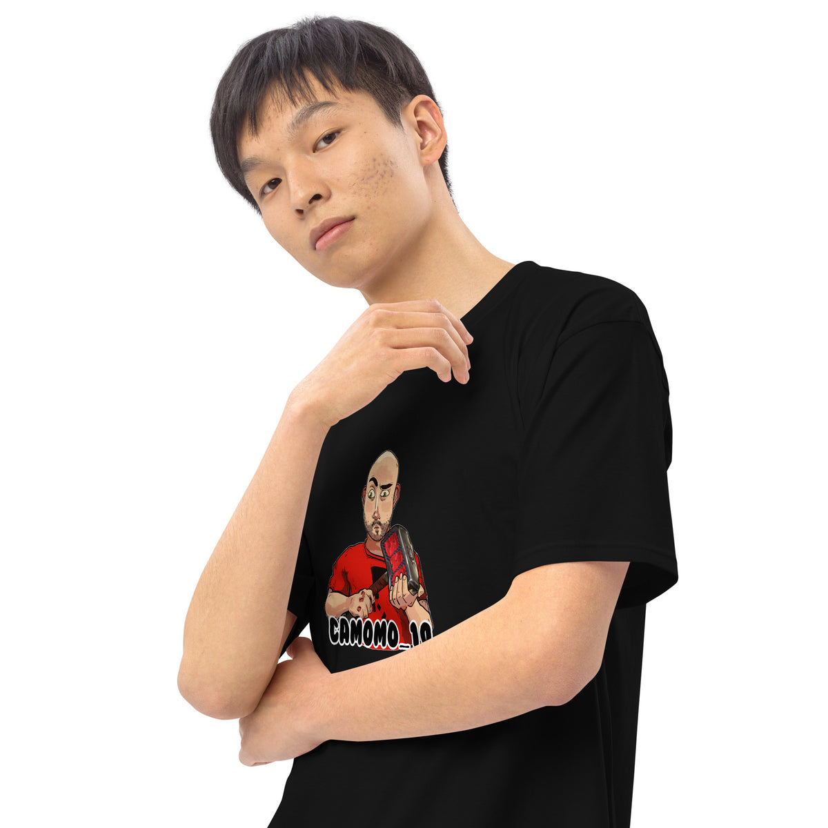 Camomo Logo T-Shirt - Black
