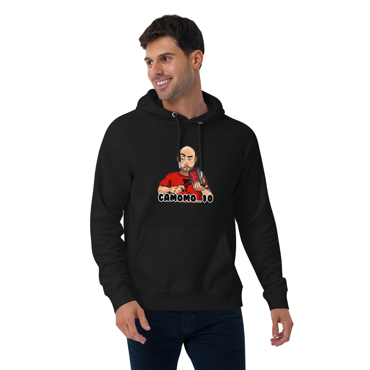 Camomo Logo Hoodie - Black